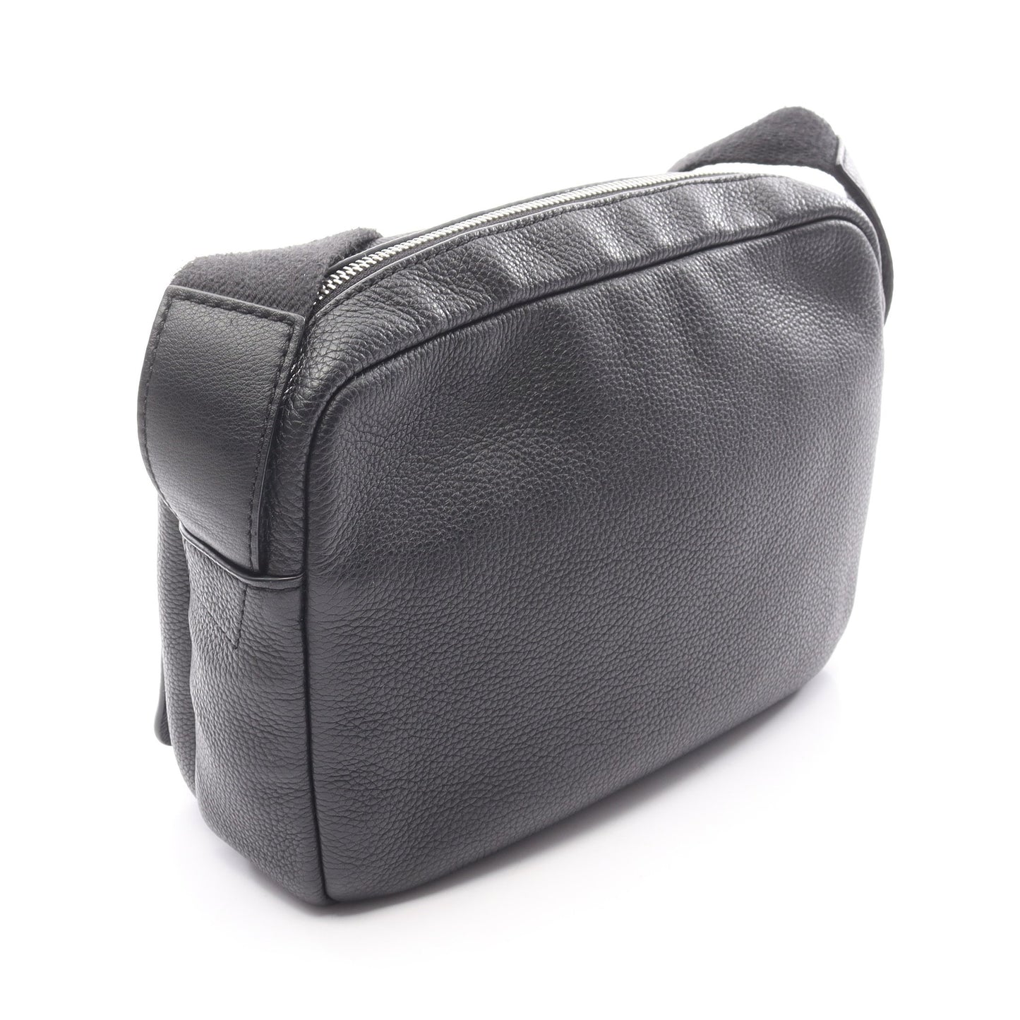 ミリタリーメッセンジャーXS ショルダーバッグ レザー ブラック ロエベ バッグ LOEWE