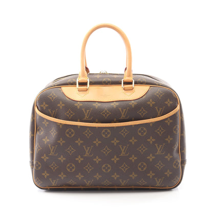 ドーヴィル ボーリングヴァニティ モノグラム ハンドバッグ PVC レザー ブラウン ルイヴィトン バッグ LOUIS VUITTON
