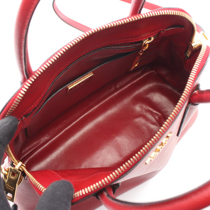 SAFFIANO CUIR ハンドバッグ サフィアーノレザー レッド 2WAY プラダ バッグ PRADA