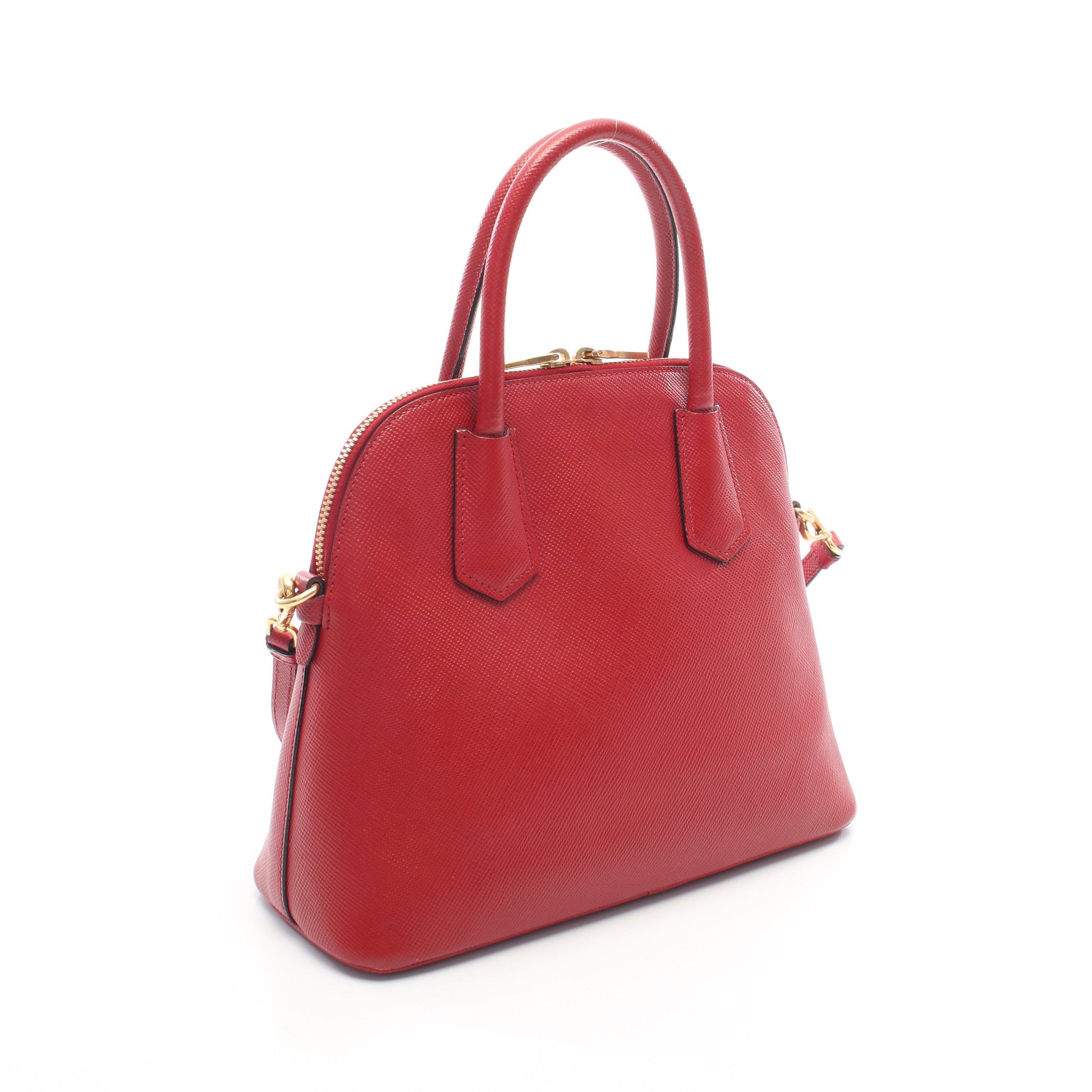 SAFFIANO CUIR ハンドバッグ サフィアーノレザー レッド 2WAY プラダ バッグ PRADA