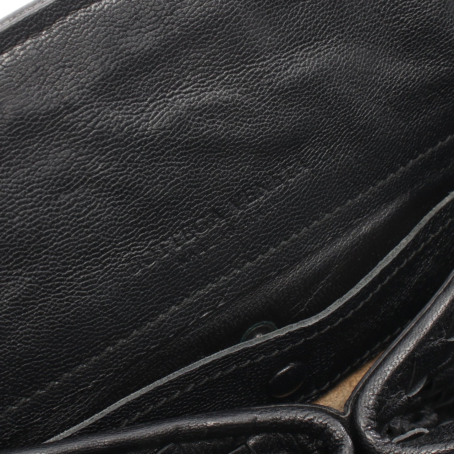 イントレチャート ハンドバッグ レザー ブラック ボッテガヴェネタ バッグ BOTTEGA VENETA