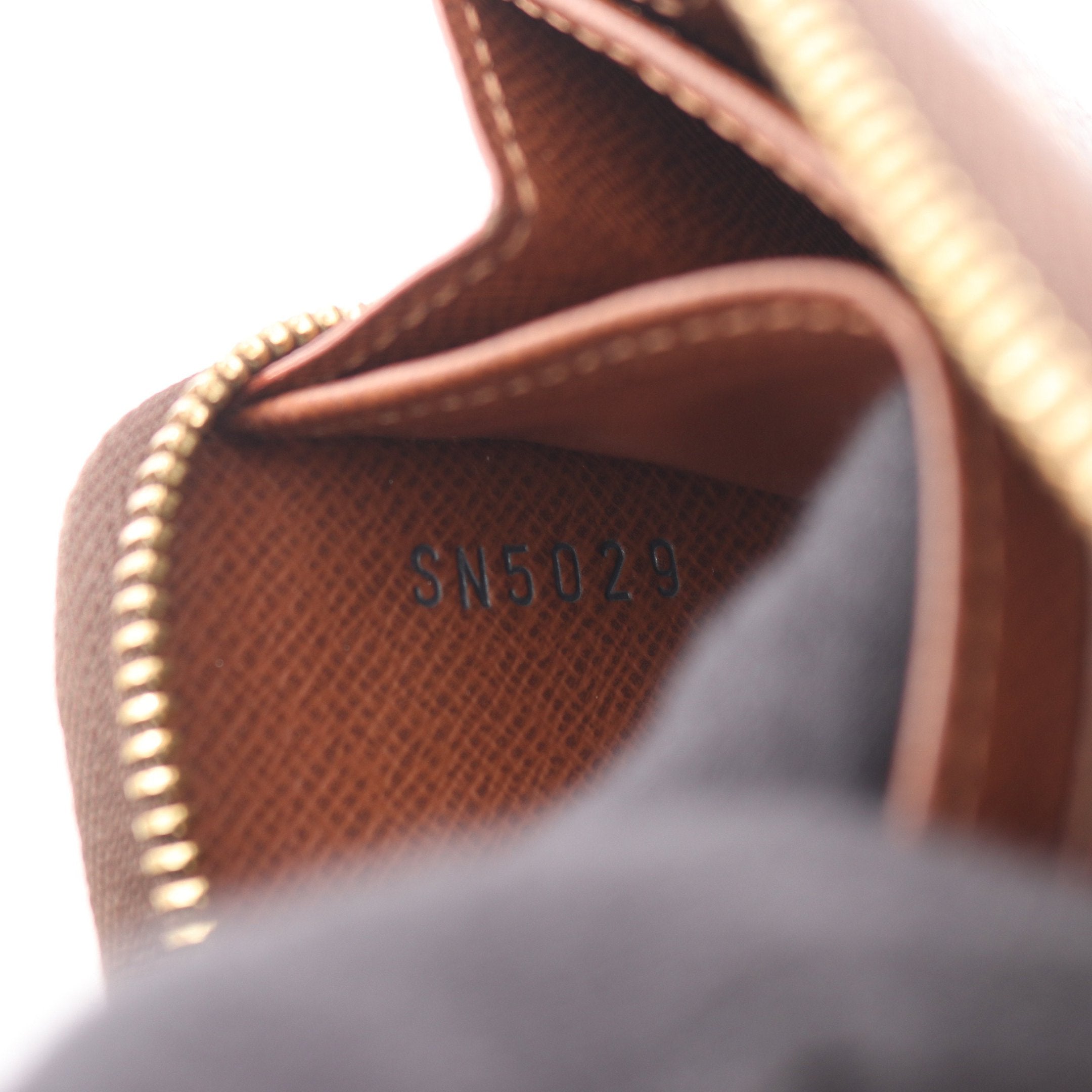 ジッピー コインパース モノグラム コインケース PVC ブラウン ルイ