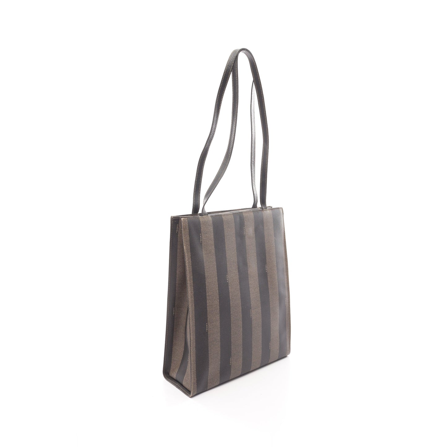 ペカン ショルダーバッグ トートバッグ PVC レザー ダークブラウン ブラック フェンディ バッグ FENDI