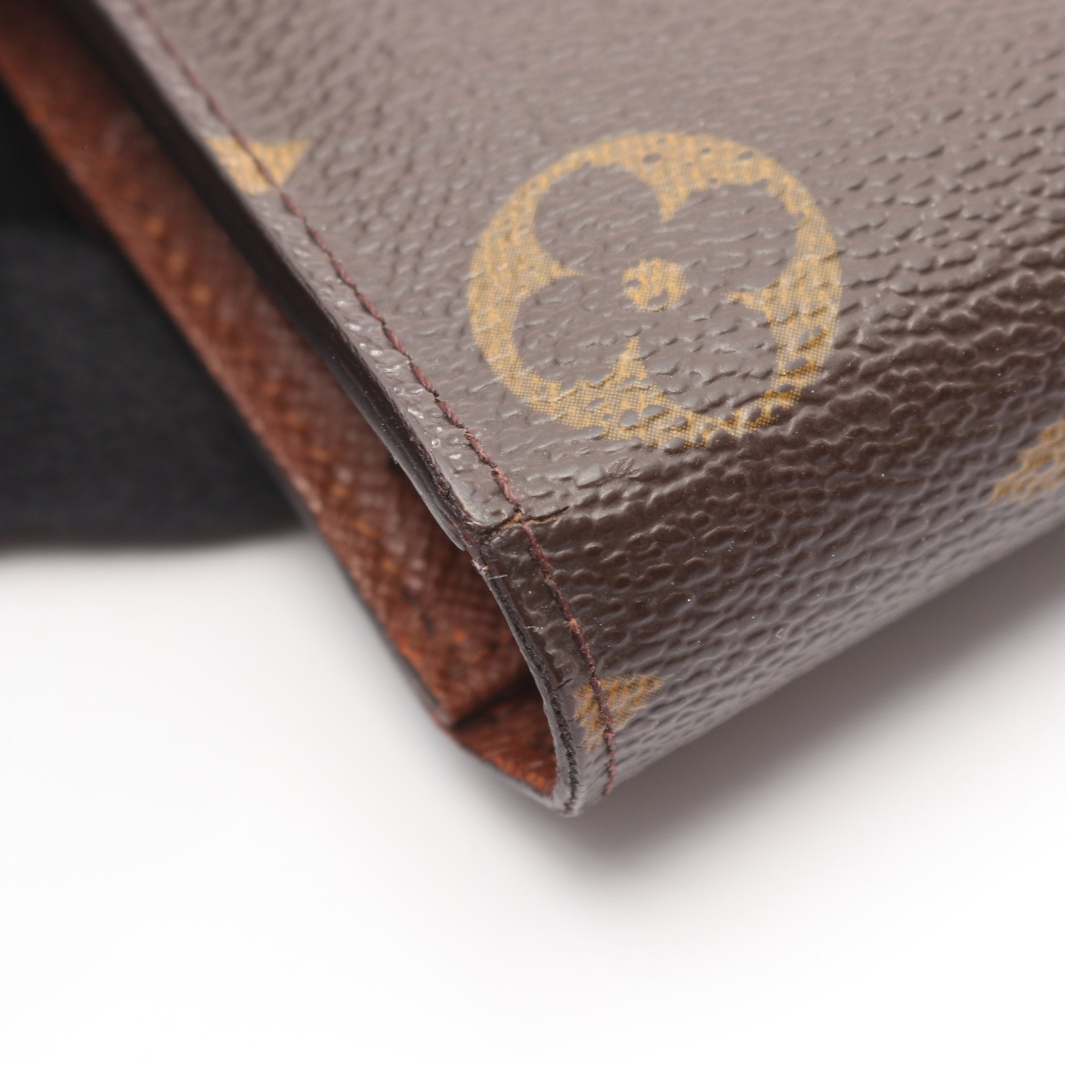 LOUIS VUITTON ルイヴィトン 財布 モノグラム ポルトトレゾール インターナショナル M61215 ブラウン PVC レザー ユニセックス 三つ折り 長財布【本物保証】 ポルトトレゾール インターナショナル モノグラム 三つ折り長財布 PVC