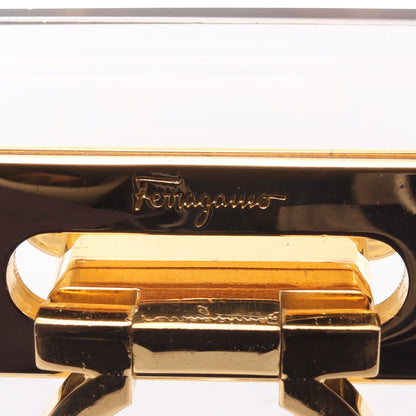 ガンチーニ チェーンショルダーバッグ クリア ゴールド サルヴァトーレフェラガモ バッグ Salvatore Ferragamo