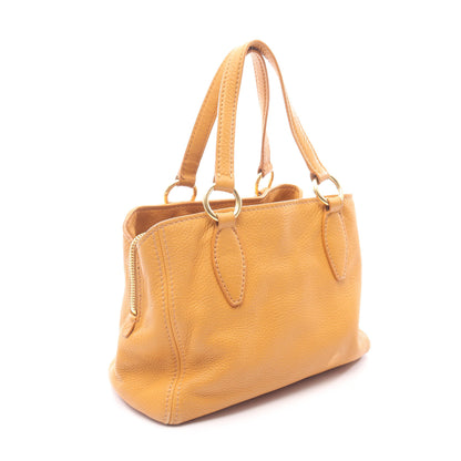 VITELLO CARIBU ヴィッテロカリブ ハンドバッグ レザー イエロー 2WAY ミュウミュウ バッグ miu miu
