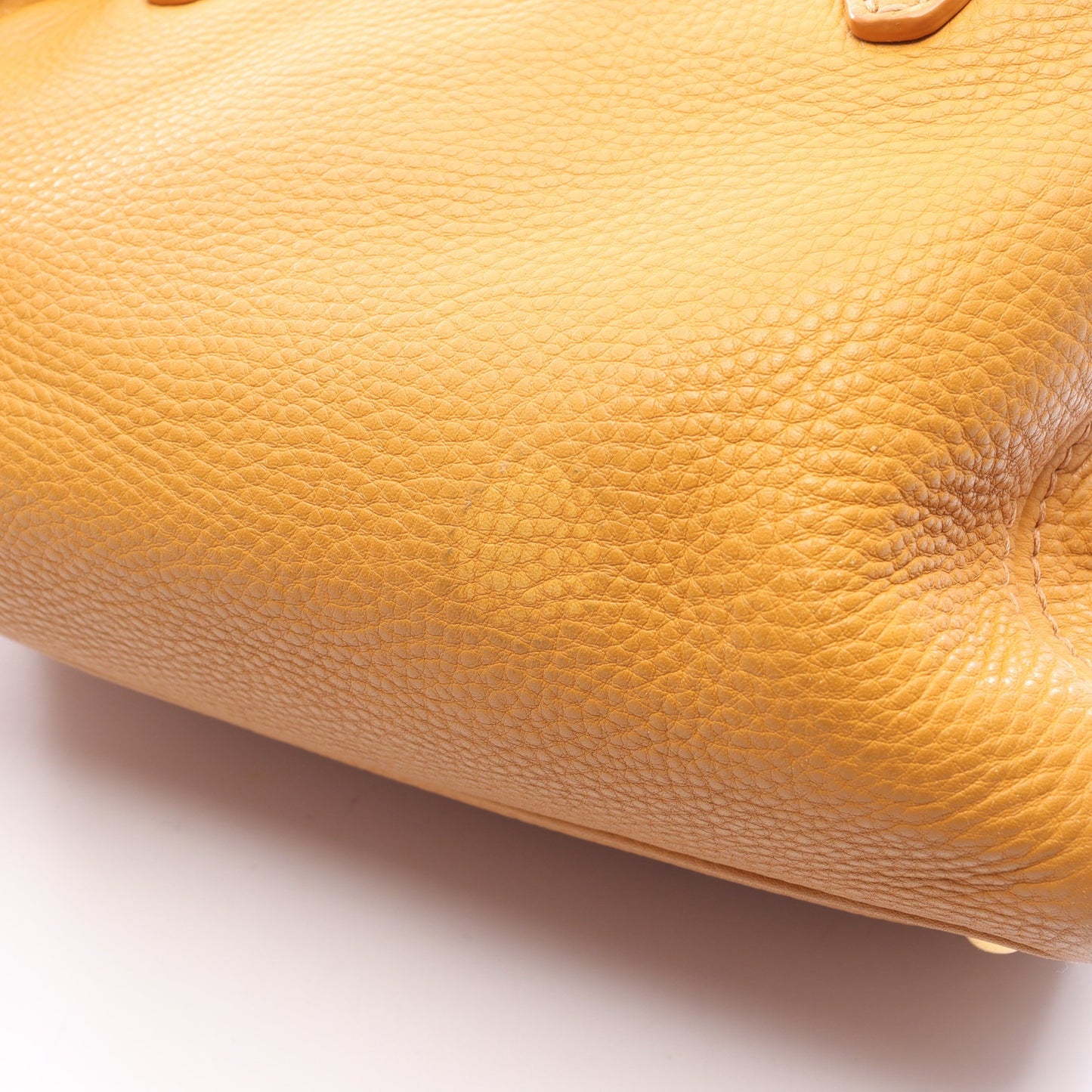 VITELLO CARIBU ヴィッテロカリブ ハンドバッグ レザー イエロー 2WAY ミュウミュウ バッグ miu miu