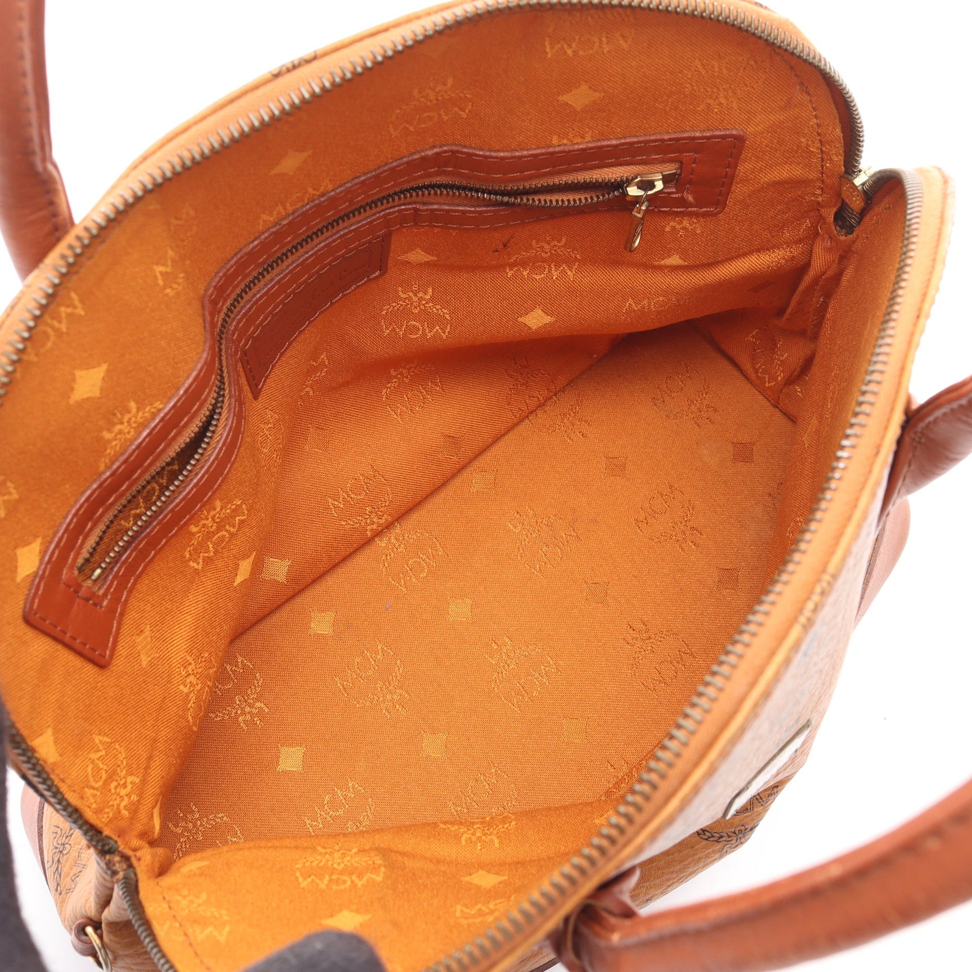 ヴィセトス ハンドバッグ レザー ライトブラウン エムシーエム バッグ MCM