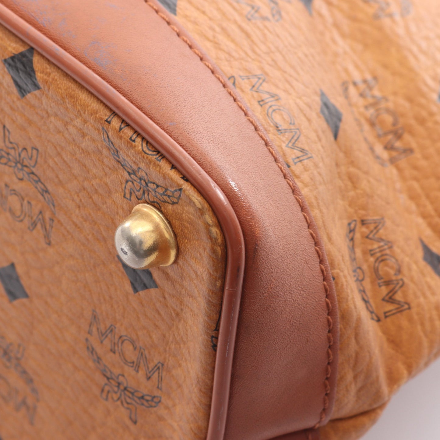 ヴィセトス ハンドバッグ レザー ライトブラウン エムシーエム バッグ MCM