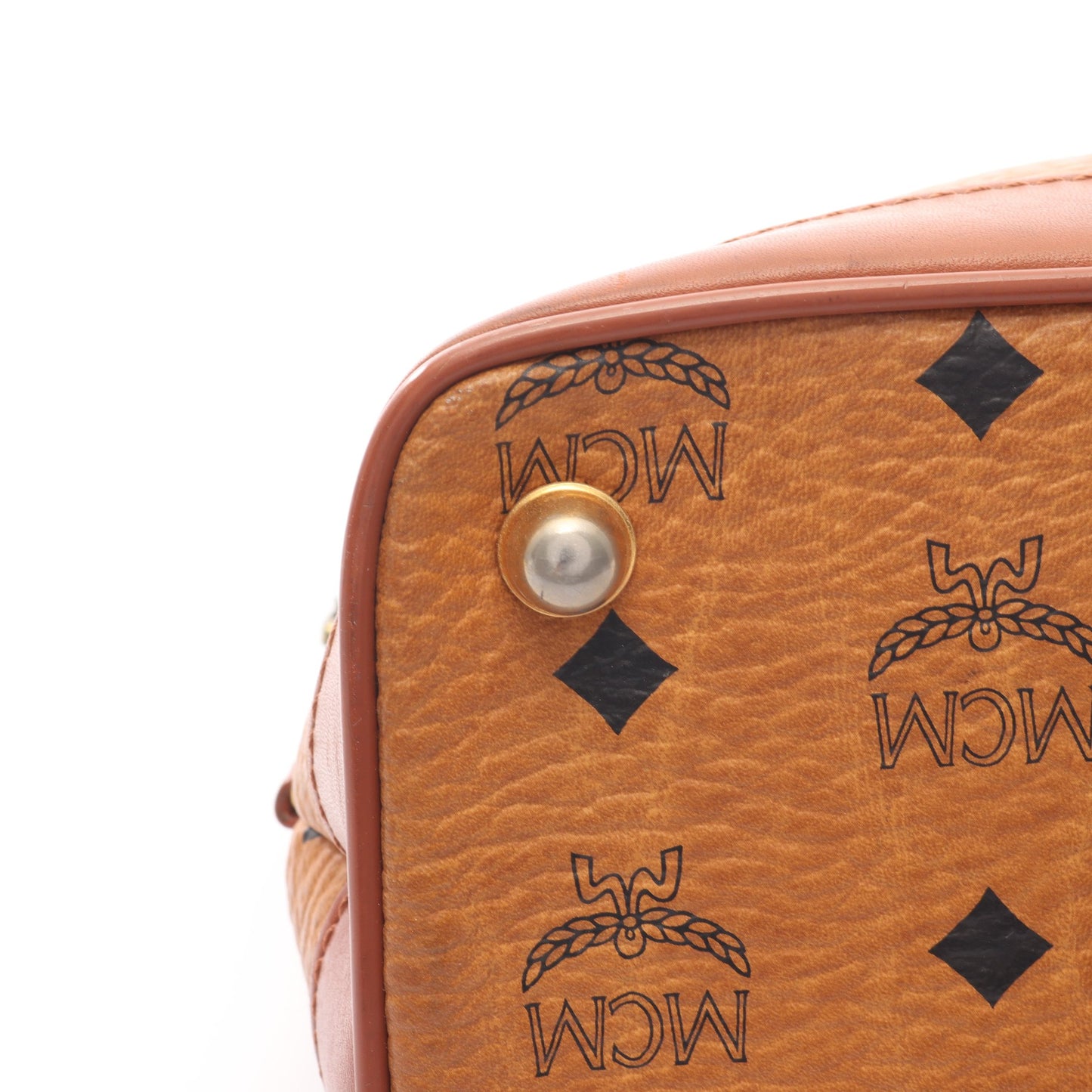 ヴィセトス ハンドバッグ レザー ライトブラウン エムシーエム バッグ MCM