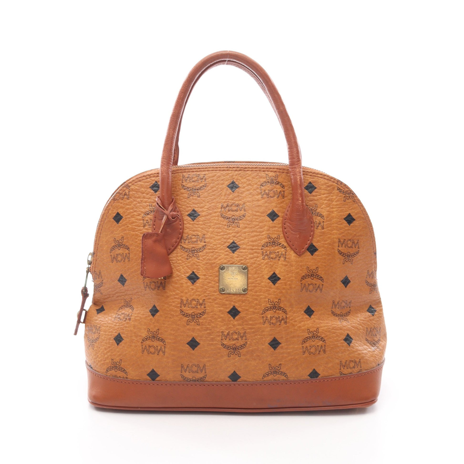 ヴィセトス ハンドバッグ レザー ライトブラウン エムシーエム バッグ MCM