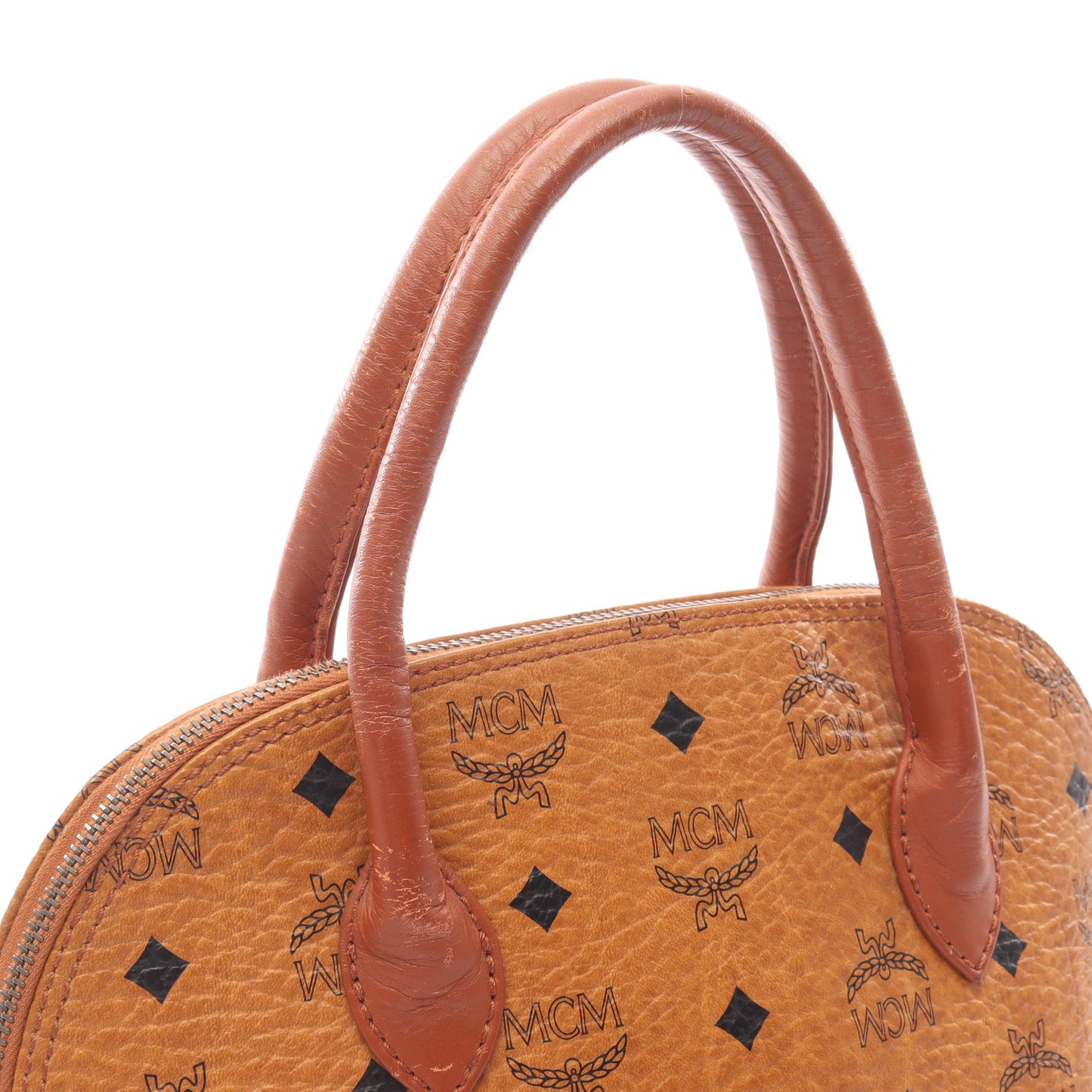 ヴィセトス ハンドバッグ レザー ライトブラウン エムシーエム バッグ MCM