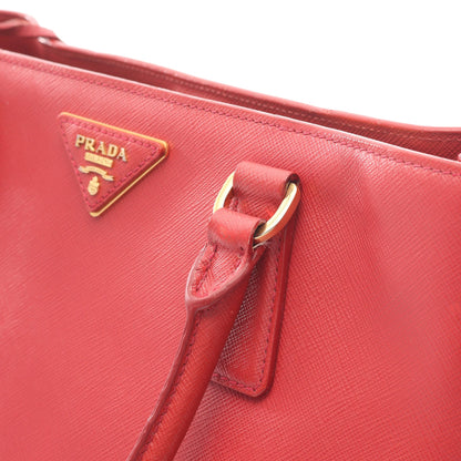 SAFFIANO ガレリア ハンドバッグ サフィアーノレザー レッド 2WAY プラダ バッグ PRADA