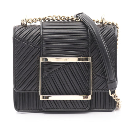 トレヴィヴィエ チェーンショルダーバッグ レザー ブラック ロジェヴィヴィエ バッグ Roger Vivier