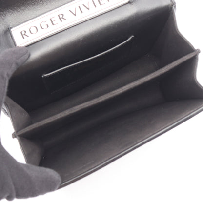 トレヴィヴィエ チェーンショルダーバッグ レザー ブラック ロジェヴィヴィエ バッグ Roger Vivier