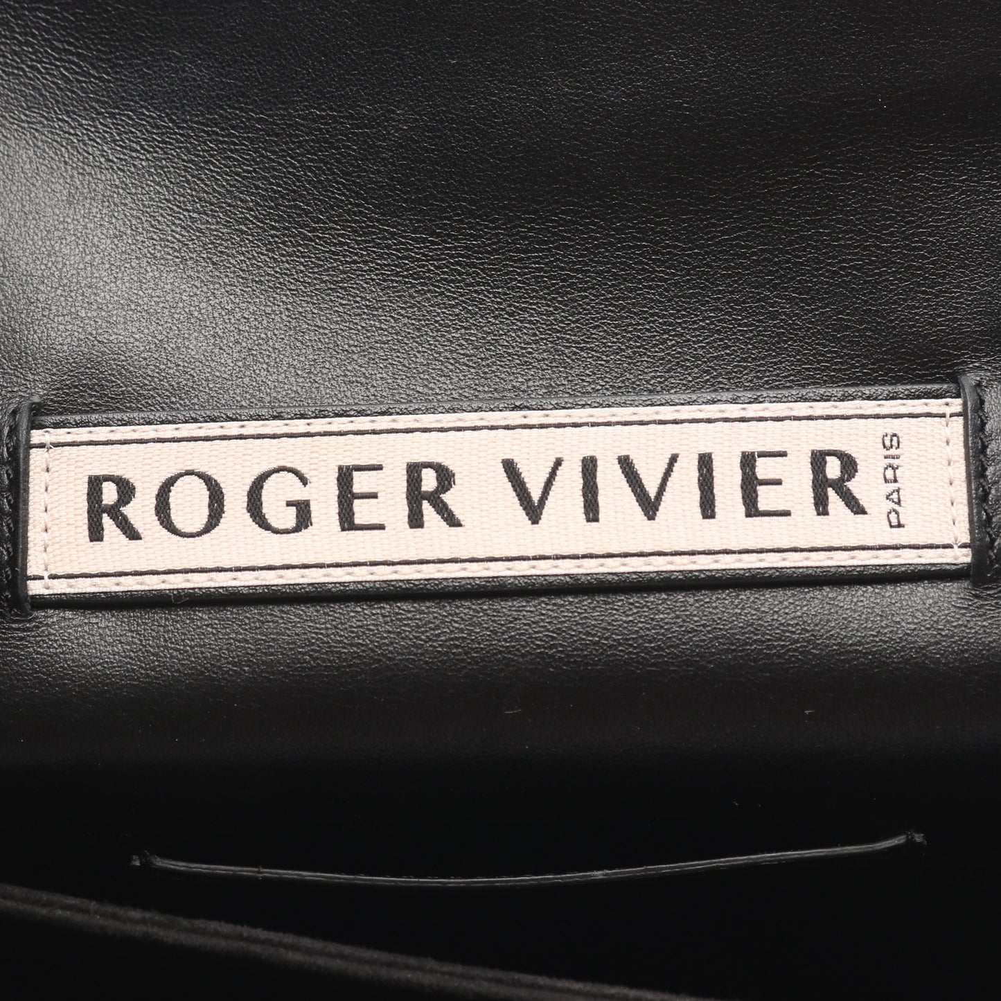 トレヴィヴィエ チェーンショルダーバッグ レザー ブラック ロジェヴィヴィエ バッグ Roger Vivier