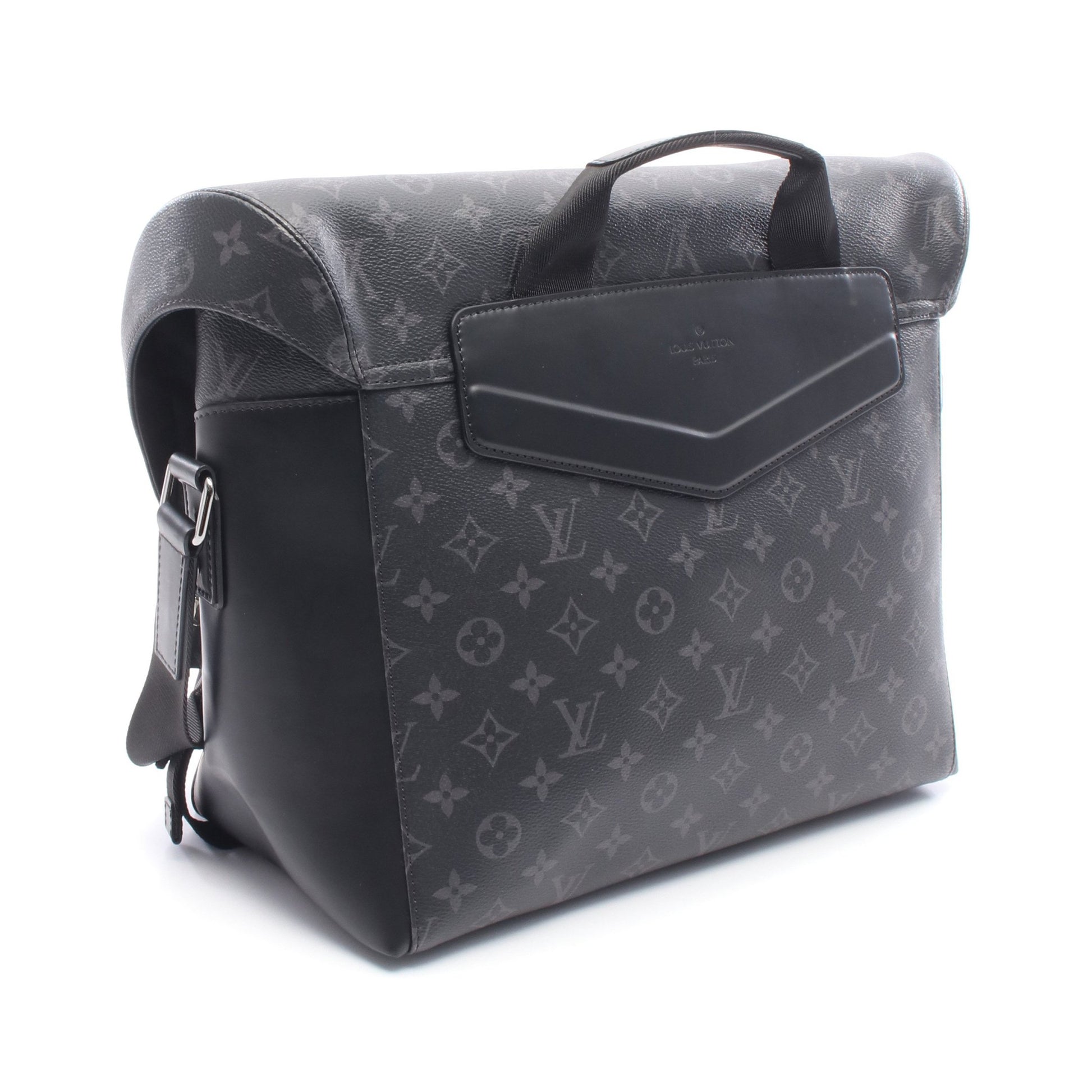 メッセンジャー ヴォワヤージュMM モノグラムエクリプス ショルダーバッグ PVC レザー ブラック ルイヴィトン バッグ LOUIS VUITTON