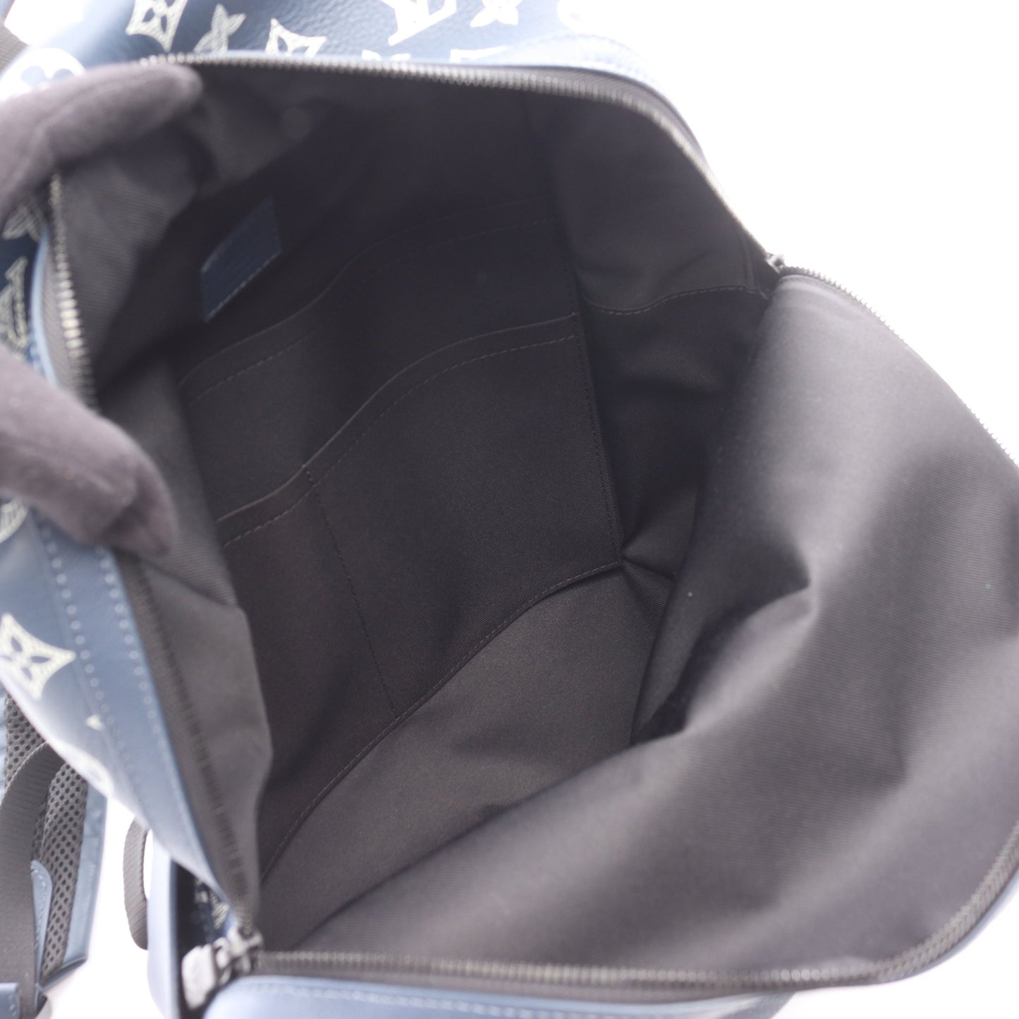 ディスカバリー モノグラムシャドウ バックパック リュックサック PVC レザー ネイビー ルイヴィトン バッグ LOUIS VUITTON