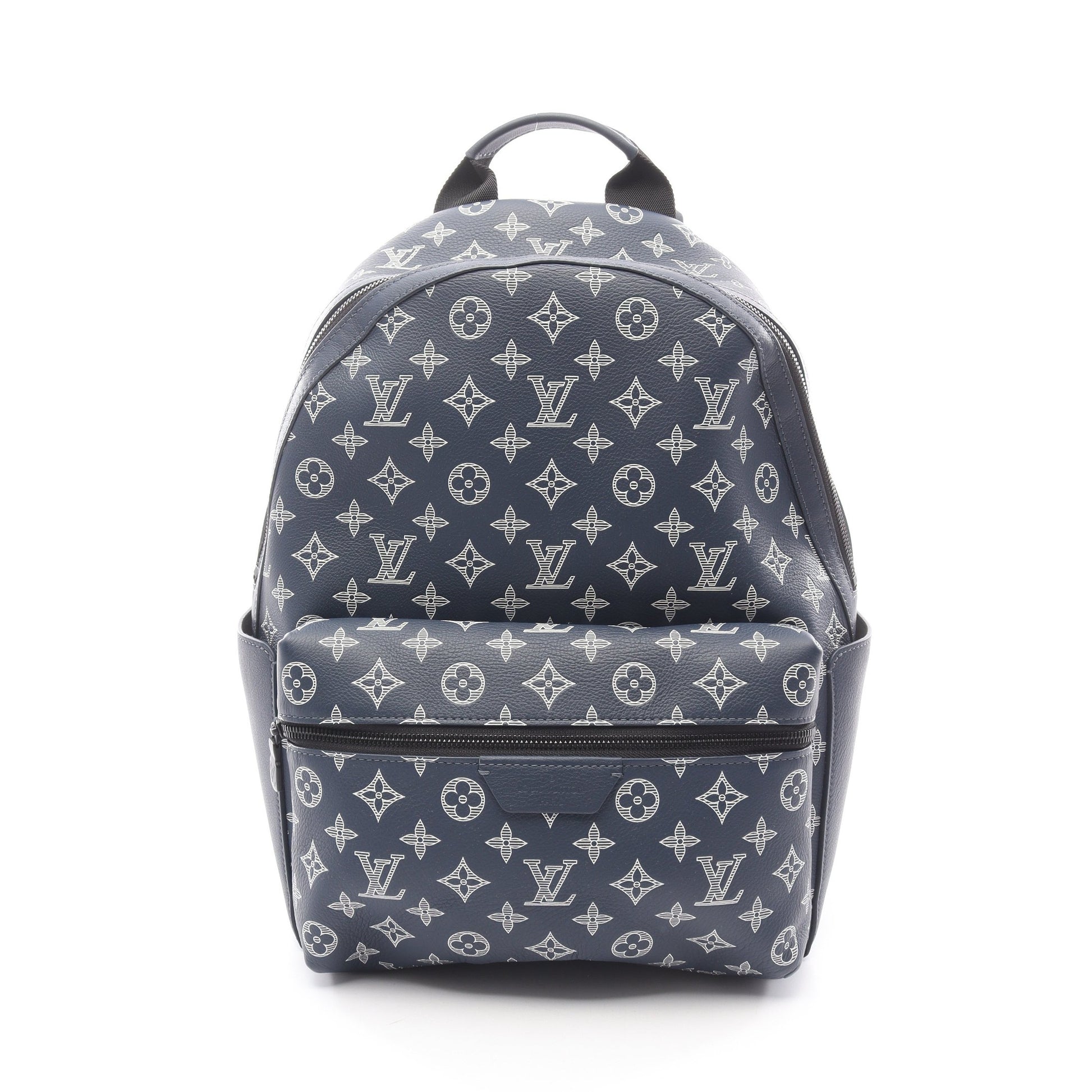 ディスカバリー モノグラムシャドウ バックパック リュックサック PVC レザー ネイビー ルイヴィトン バッグ LOUIS VUITTON