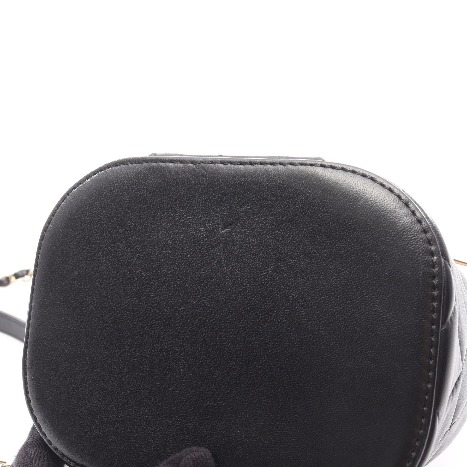 トレンディCC バニティバッグ チェーンショルダーバッグ ラムスキン ブラック ゴールド金具 シャネル バッグ CHANEL
