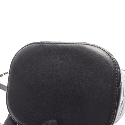 トレンディCC バニティバッグ チェーンショルダーバッグ ラムスキン ブラック ゴールド金具 シャネル バッグ CHANEL