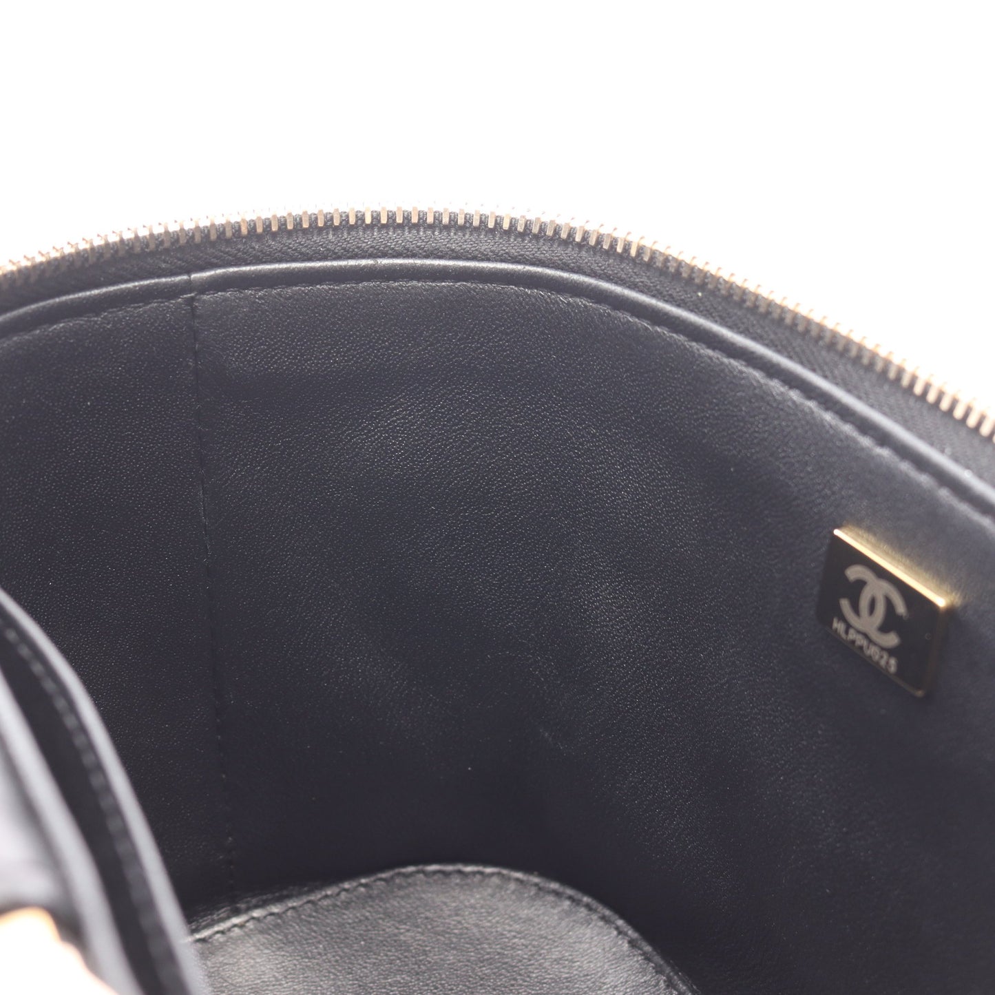 トレンディCC バニティバッグ チェーンショルダーバッグ ラムスキン ブラック ゴールド金具 シャネル バッグ CHANEL