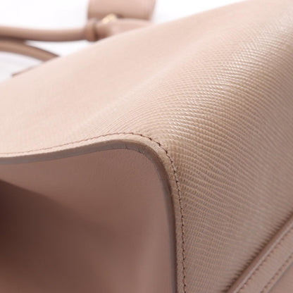 SAFFIANO CUIR C モノクローム ハンドバッグ サフィアーノレザー ピンクベージュ 2WAY プラダ バッグ PRADA
