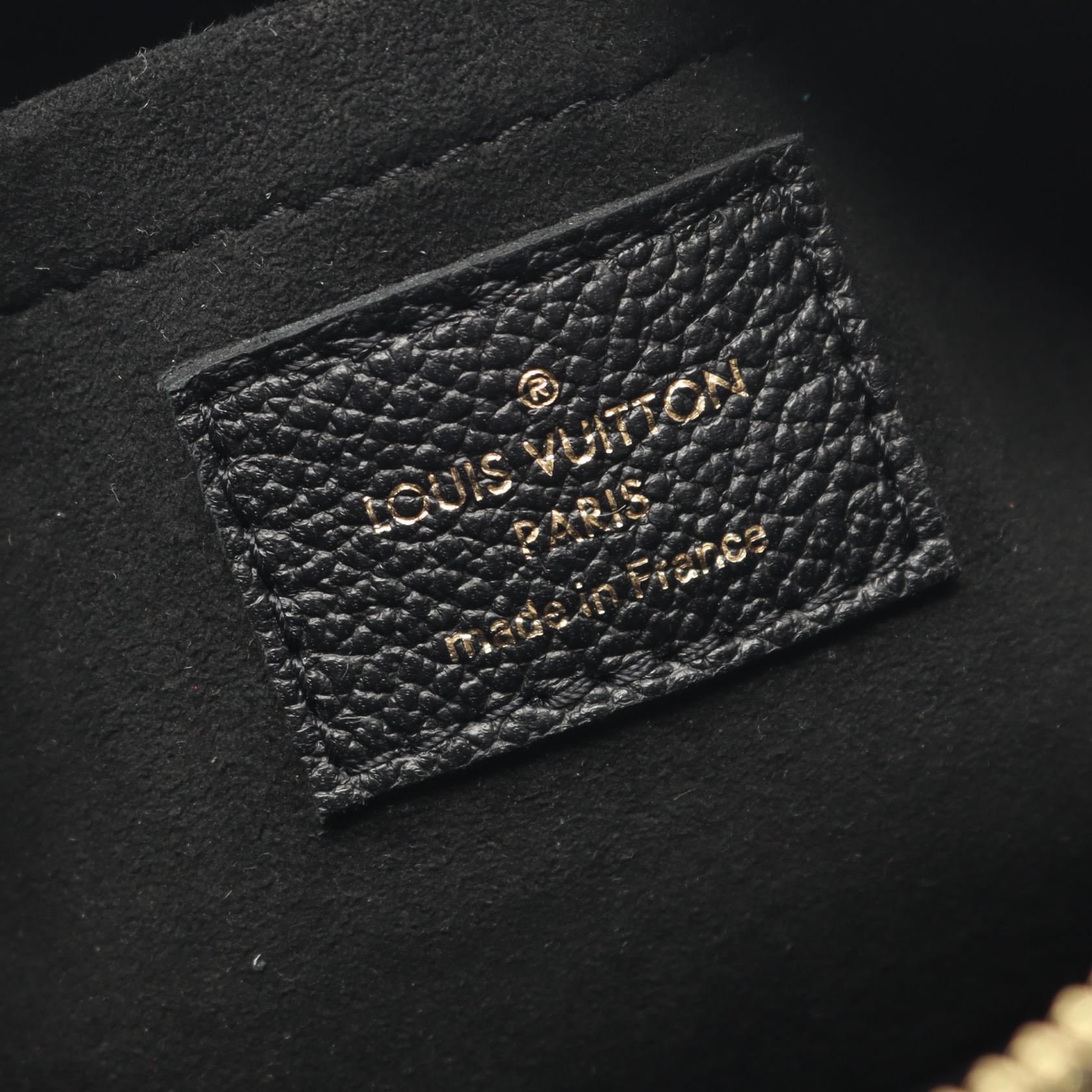 パピヨンBB バイカラー モノグラムアンプラント ハンドバッグ レザー ブラック ベージュ 2WAY ルイヴィトン バッグ LOUIS VUITTON