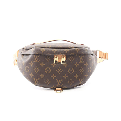 バムバッグ モノグラム ボディバッグ ウエストバッグ PVC レザー ブラウン ルイヴィトン バッグ LOUIS VUITTON