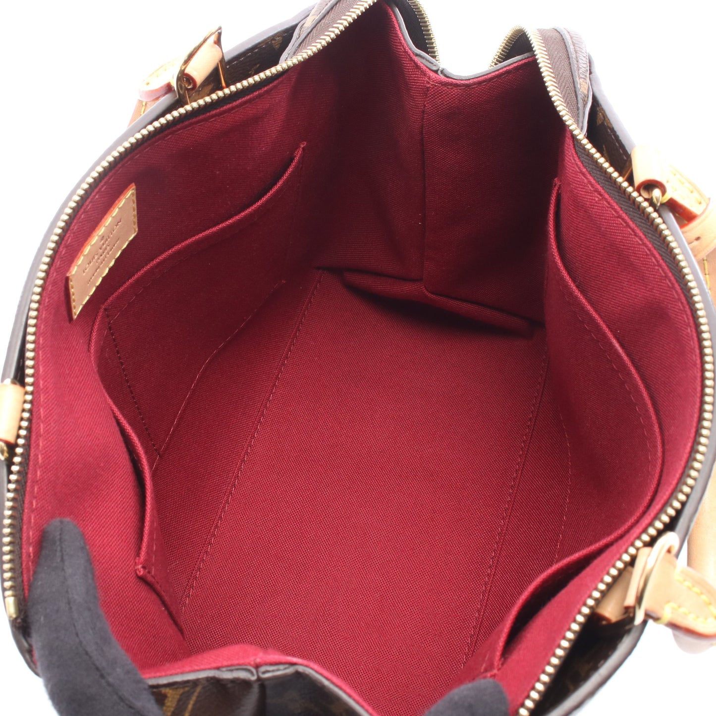 プティ パレPM モノグラム ハンドバッグ PVC レザー ブラウン 2WAY ルイヴィトン バッグ LOUIS VUITTON