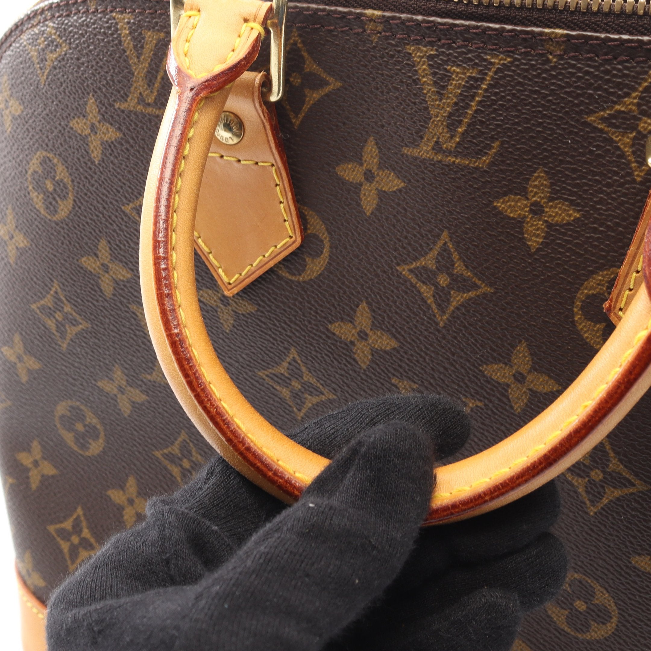 アルマPM モノグラム ハンドバッグ PVC レザー ブラウン ルイヴィトン