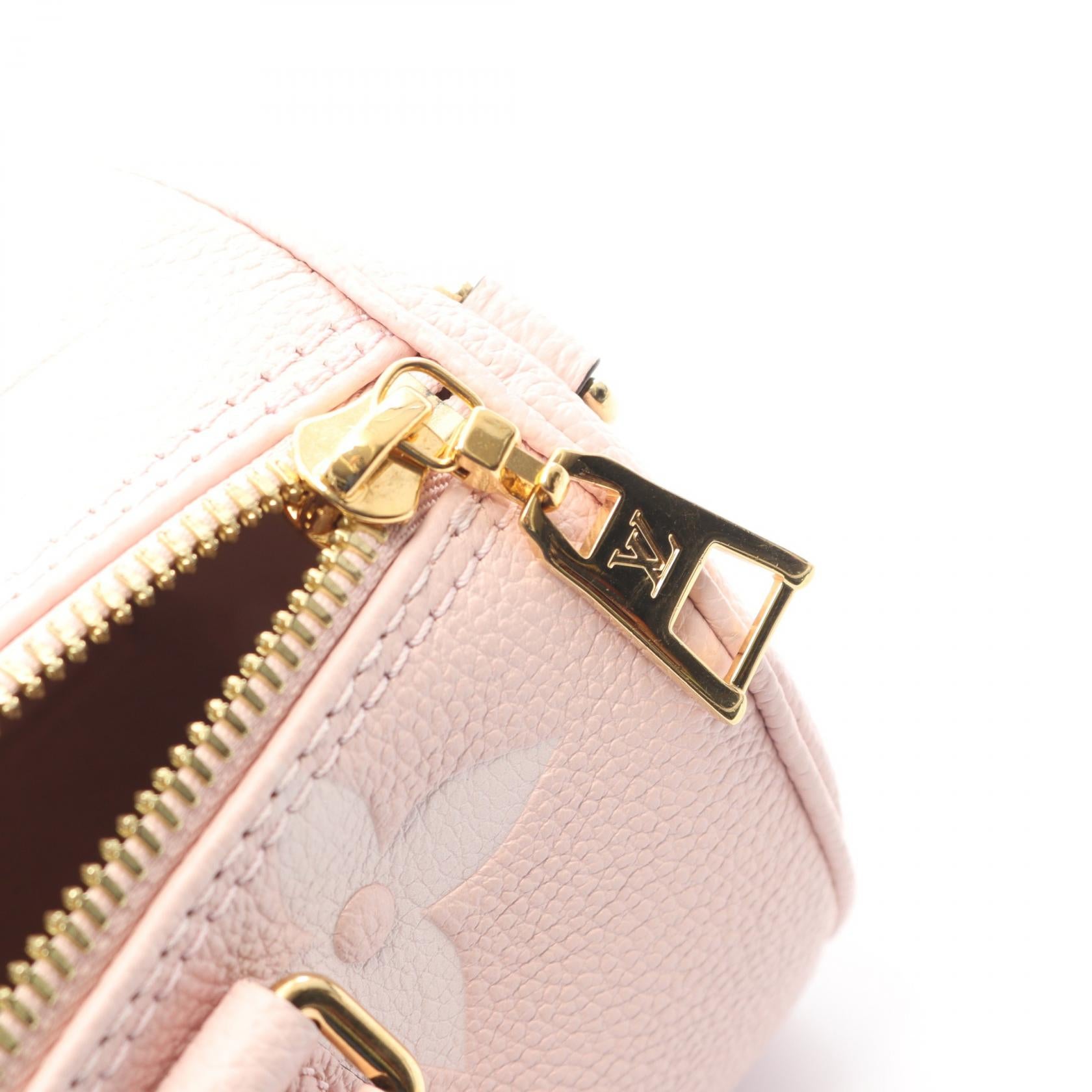 パピヨンBB モノグラムアンプラント ブトンドローズ ハンドバッグ レザー ピンク 2WAY ルイヴィトン バッグ LOUIS VUITTON