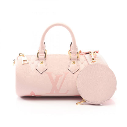 パピヨンBB モノグラムアンプラント ブトンドローズ ハンドバッグ レザー ピンク 2WAY ルイヴィトン バッグ LOUIS VUITTON