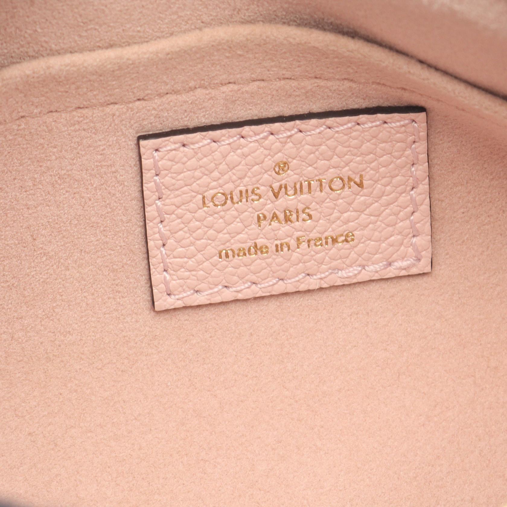 パピヨンBB モノグラムアンプラント ブトンドローズ ハンドバッグ レザー ピンク 2WAY ルイヴィトン バッグ LOUIS VUITTON