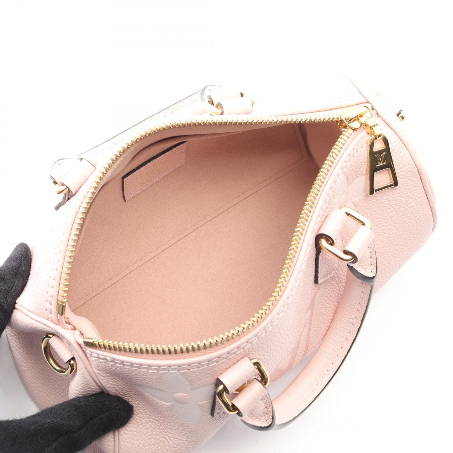 パピヨンBB モノグラムアンプラント ブトンドローズ ハンドバッグ レザー ピンク 2WAY ルイヴィトン バッグ LOUIS VUITTON