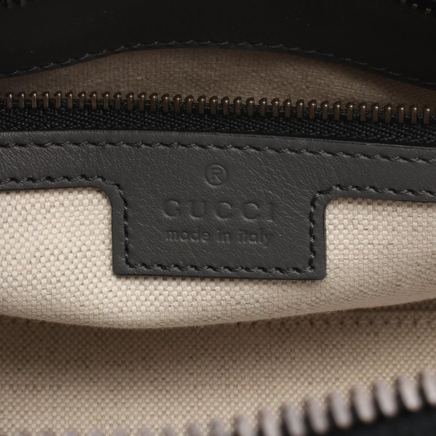 オフィディア GGキャンバス ハンドバッグ キャンバス レザー ブラック グレー 2WAY グッチ バッグ GUCCI