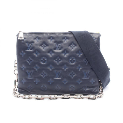 クッサンPM モノグラム マリーンブルー チェーンショルダーバッグ レザー ネイビー ルイヴィトン バッグ LOUIS VUITTON