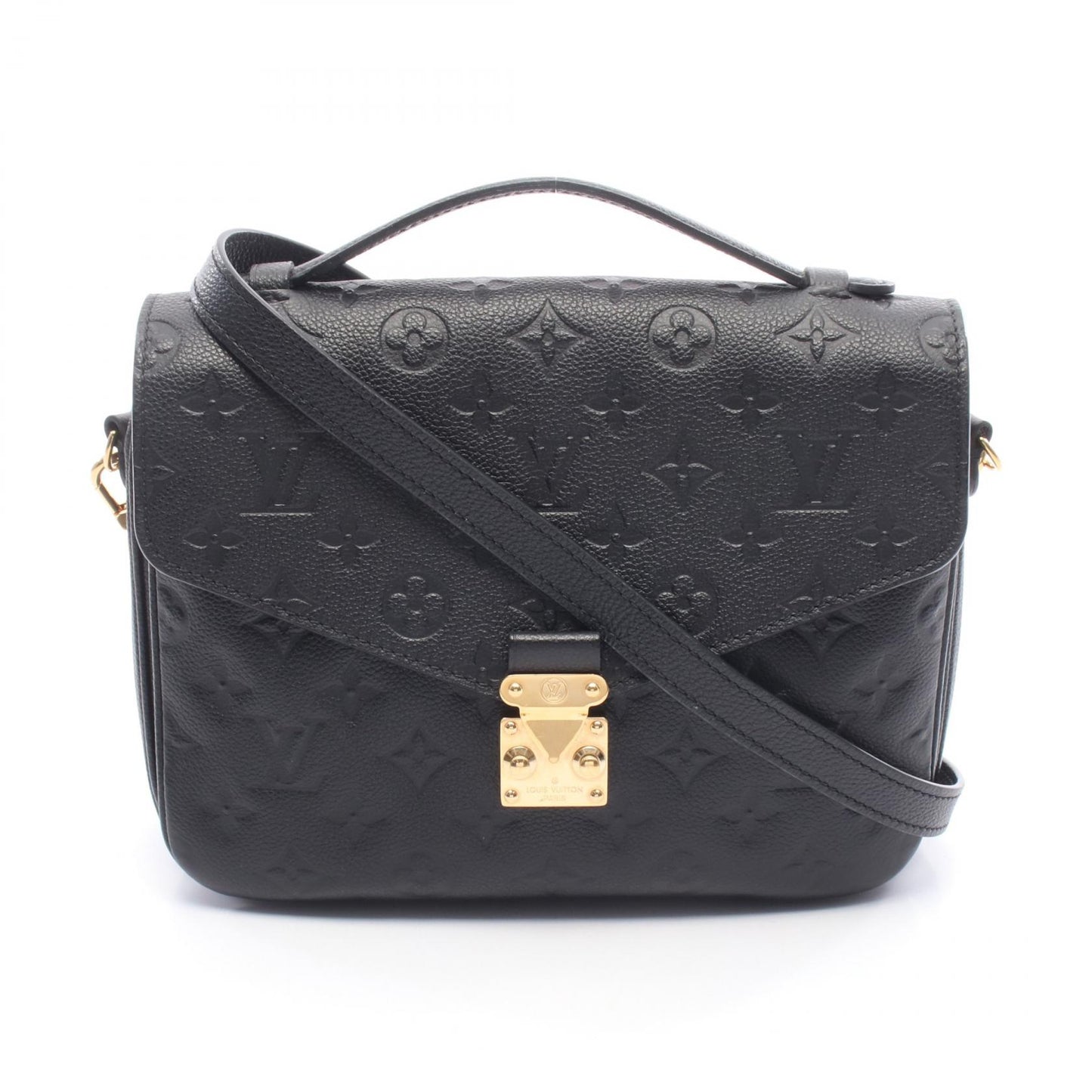 ポシェット メティスMM モノグラムアンプラント ノワール ハンドバッグ レザー ブラック 2WAY ルイヴィトン バッグ LOUIS VUITTON