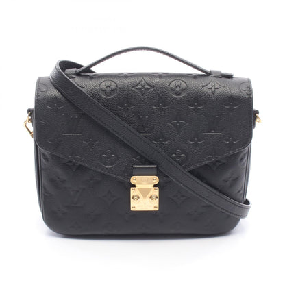 ポシェット メティスMM モノグラムアンプラント ノワール ハンドバッグ レザー ブラック 2WAY ルイヴィトン バッグ LOUIS VUITTON