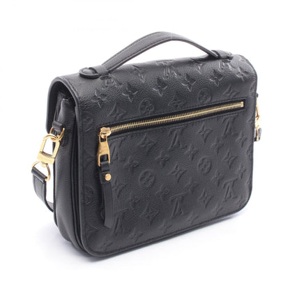 ポシェット メティスMM モノグラムアンプラント ノワール ハンドバッグ レザー ブラック 2WAY ルイヴィトン バッグ LOUIS VUITTON