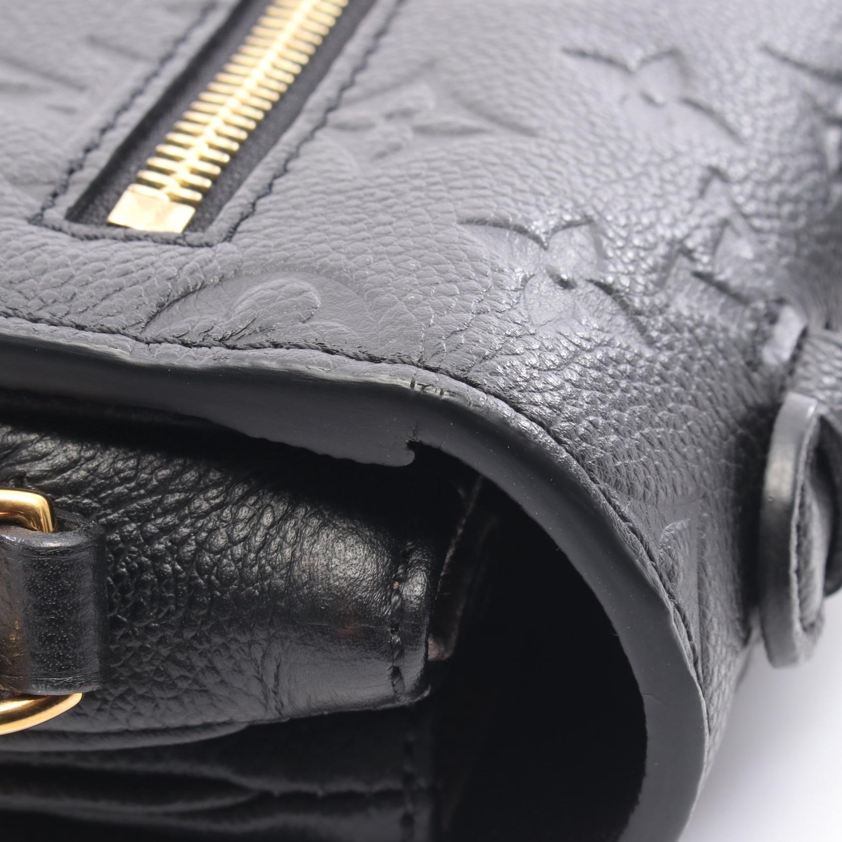 ポシェット メティスMM モノグラムアンプラント ノワール ハンドバッグ レザー ブラック 2WAY ルイヴィトン バッグ LOUIS VUITTON