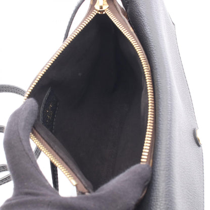 トワイス モノグラム ノワール ショルダーバッグ PVC レザー ブラウン ブラック ルイヴィトン バッグ LOUIS VUITTON