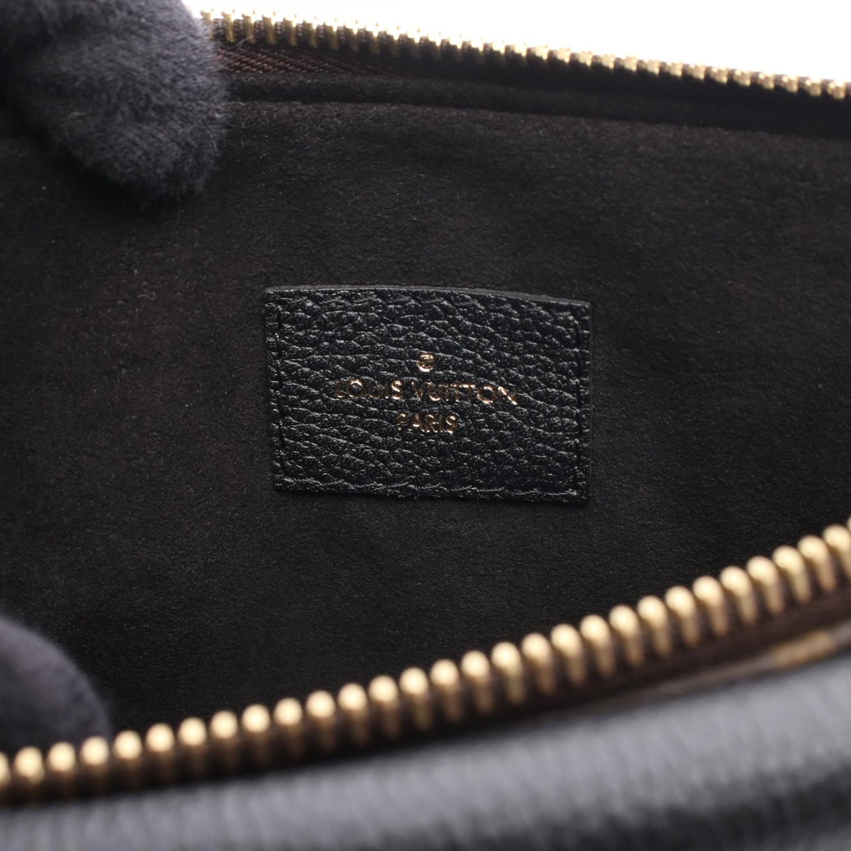 トワイス モノグラム ノワール ショルダーバッグ PVC レザー ブラウン ブラック ルイヴィトン バッグ LOUIS VUITTON
