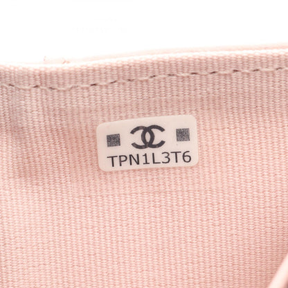 マトラッセ 三つ折り財布 キャビアスキン ライトピンク ゴールド金具 シャネル 財布・小物 CHANEL