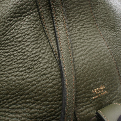 インターシティ ハンドバッグ バニティバッグ トリヨンクレマンス カーキグリーン ゴールド金具 □B刻印 エルメス バッグ HERMES