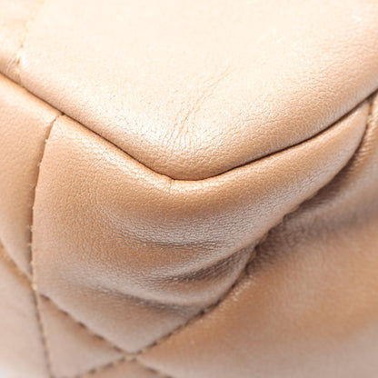 19 ディズヌフ マトラッセ チェーンショルダーバッグ ラムスキン ピンクベージュ コンビ金具 2WAY シャネル