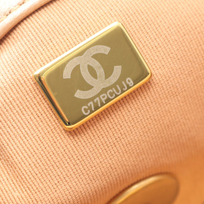 19 ディズヌフ マトラッセ チェーンショルダーバッグ ラムスキン ピンクベージュ コンビ金具 2WAY シャネル