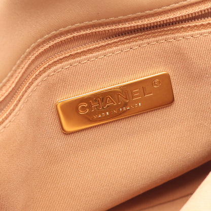 19 ディズヌフ マトラッセ チェーンショルダーバッグ ラムスキン ピンクベージュ コンビ金具 2WAY シャネル