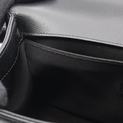 ボーイシャネル チェーンショルダーバッグ キャビアスキン ブラック アンティークシルバー金具 シャネル