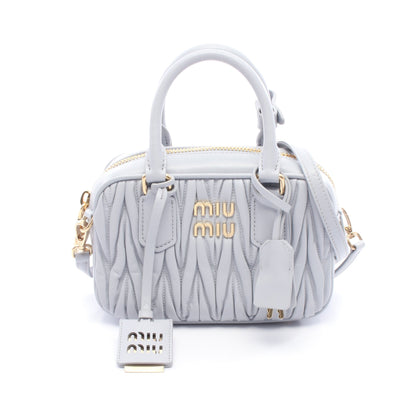 VIT.DAINO SOFT ハンドバッグ レザー ライトブルー 2WAY ミュウミュウ